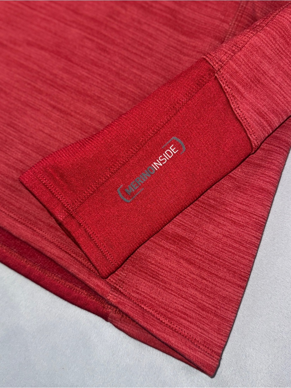 Ortovox Pullover Womens Medium Red Merino Wool 1/4 Zip Long Sleeve Base Layer - Picture 7 of 10